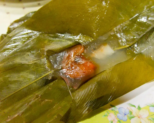 Doorschijnende bánh bột lọc-dumplings