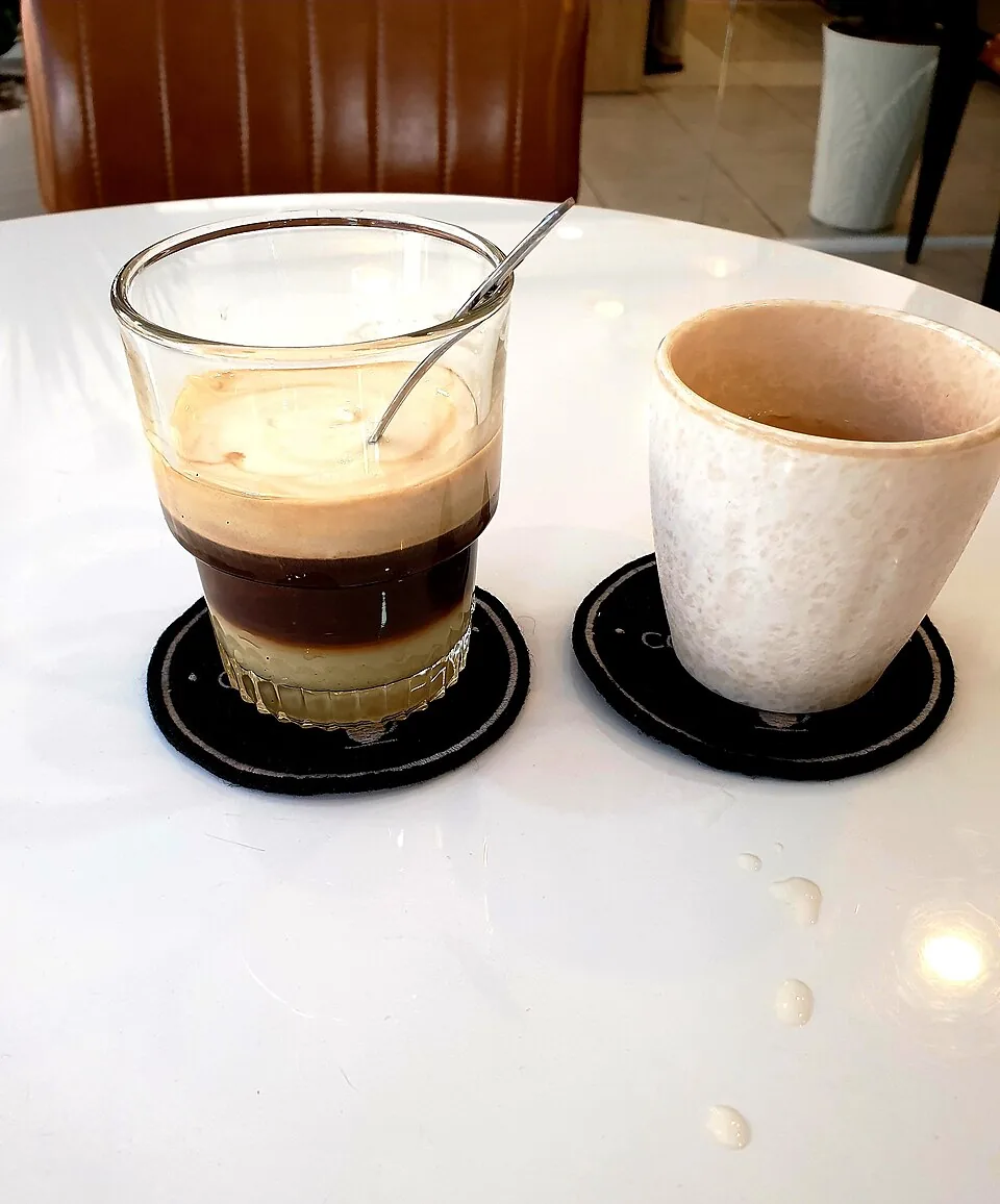 Glas Vietnamese cà phê muối-zoutkoffie