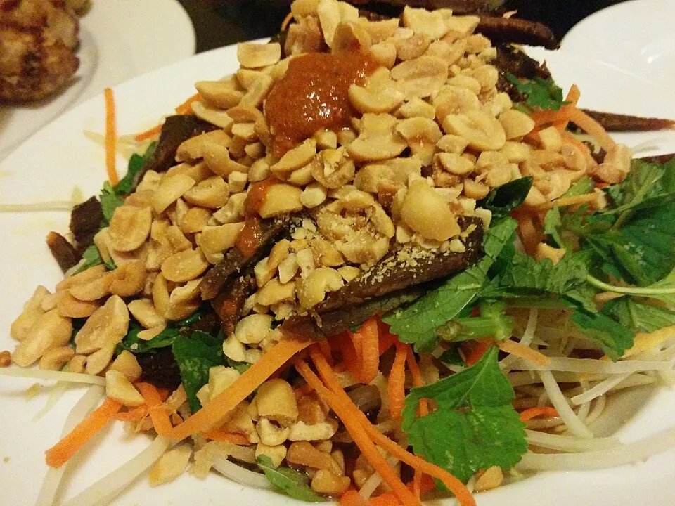 Groene papajasalade in Hanoi
